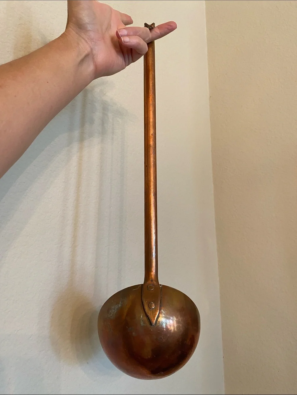 Decorative Hanging Copper Ladle Wall Accent